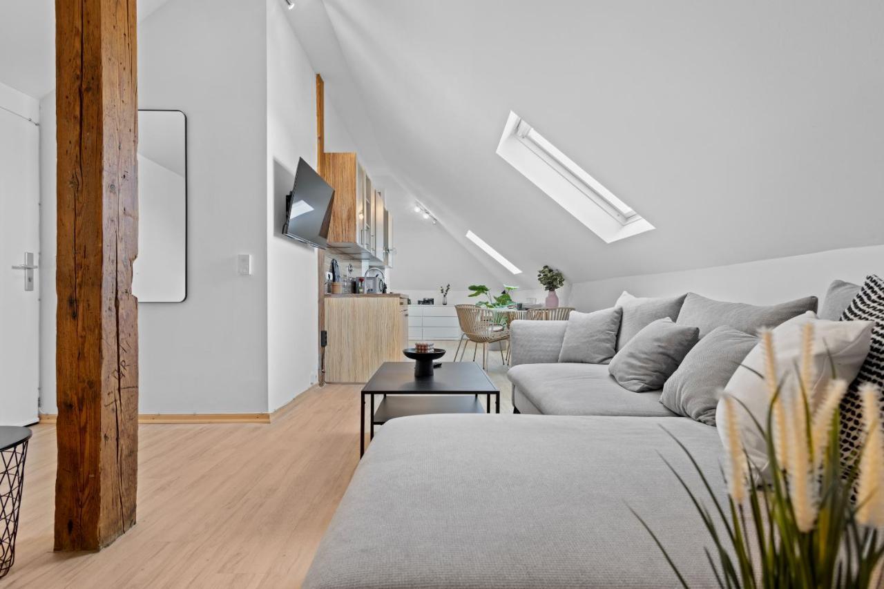 Stilvolle Wohnung: Private Dachterrasse - Zentral Augsburg Ngoại thất bức ảnh