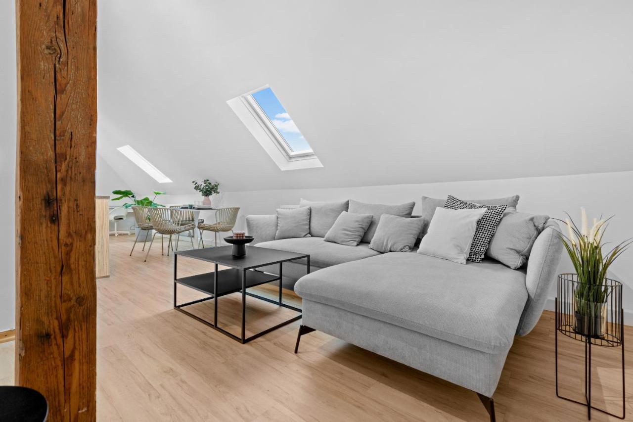 Stilvolle Wohnung: Private Dachterrasse - Zentral Augsburg Ngoại thất bức ảnh
