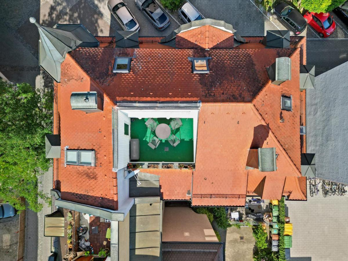 Stilvolle Wohnung: Private Dachterrasse - Zentral Augsburg Ngoại thất bức ảnh