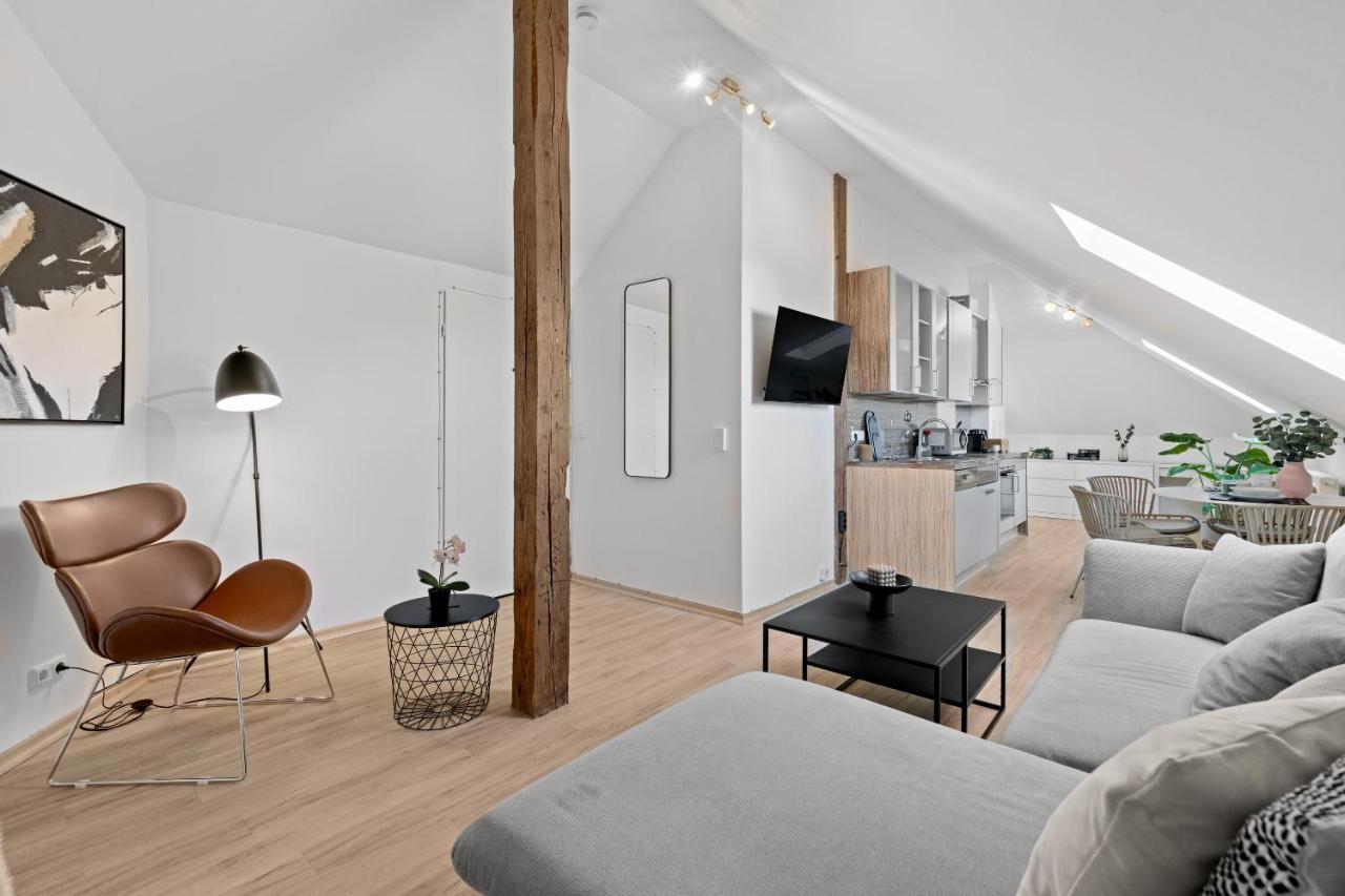 Stilvolle Wohnung: Private Dachterrasse - Zentral Augsburg Ngoại thất bức ảnh