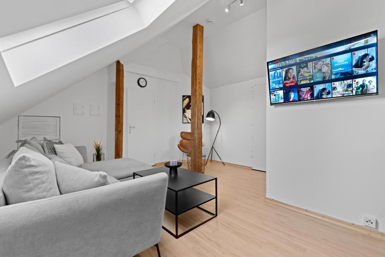 Stilvolle Wohnung: Private Dachterrasse - Zentral Augsburg Ngoại thất bức ảnh